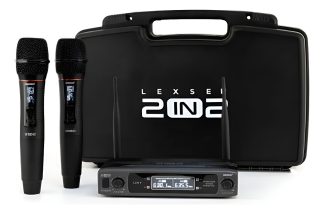 Lexsen 2in2 Microfono Inalambrico Doble Mano Uhf Con Estuche
