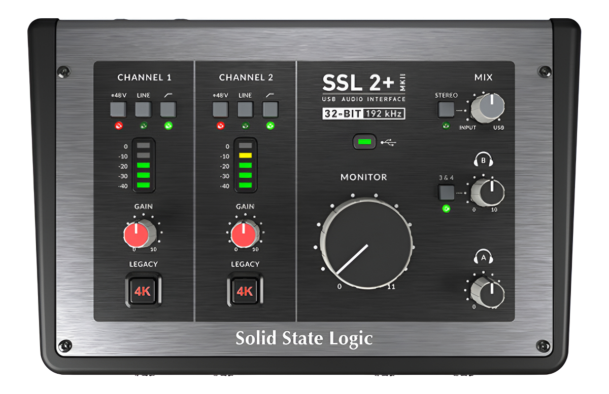 Solid State Logic Ssl2+ Mkii Interfaz De Audio 2x4 Midi Usb
