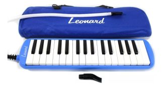 Melodica Leonard 32 Notas Con Funda Color Azul