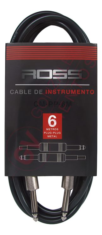 Ross Cable Plug Plug Instrumento 6 Metros