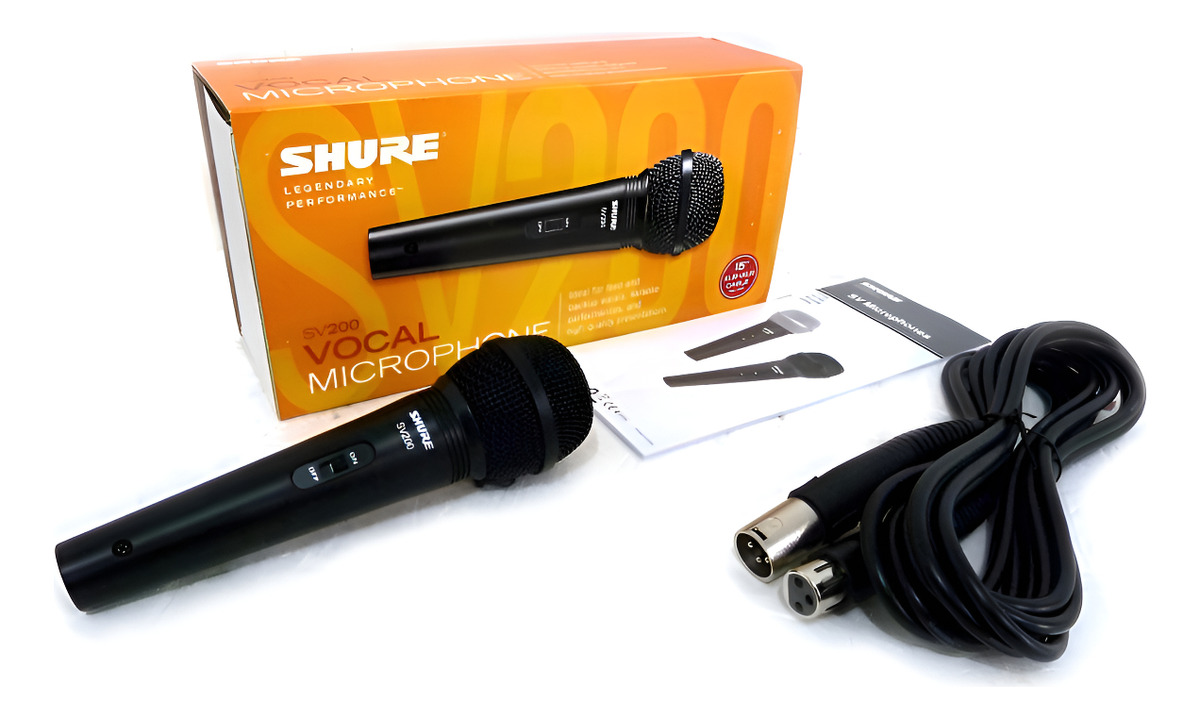 Shure Sv200 Microfono Dinamico Para Voces C/ Cable