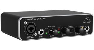 Behringer Umc22 Interface Usb 2x2 Placa De Sonido Audio Umc Color Negro