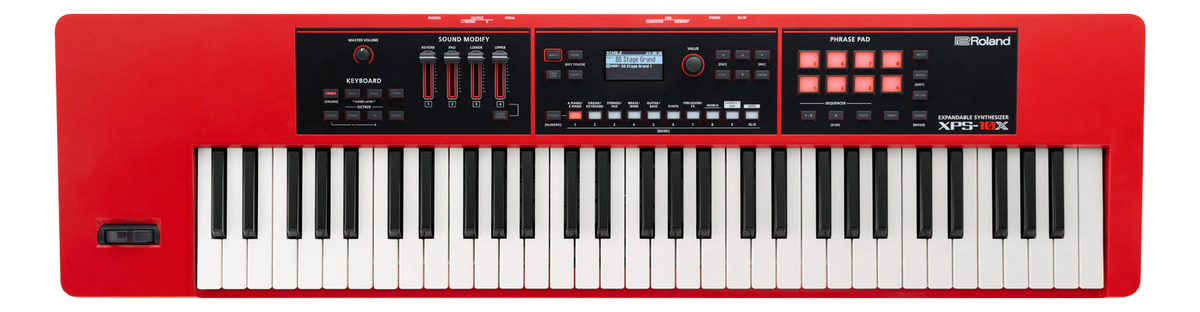 Roland Xps10x Sintetizador 61 Teclas Expandible Rojo