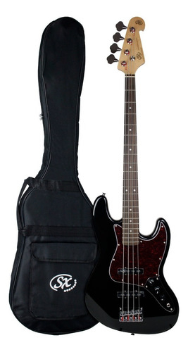 Bajo Eléctrico Sx Jazz Bass Bd1 - Línea! Con Funda Acabado Del Cuerpo Barnizado Cantidad De Cuerdas 4 Color Negro Orientación De La Mano Diestro