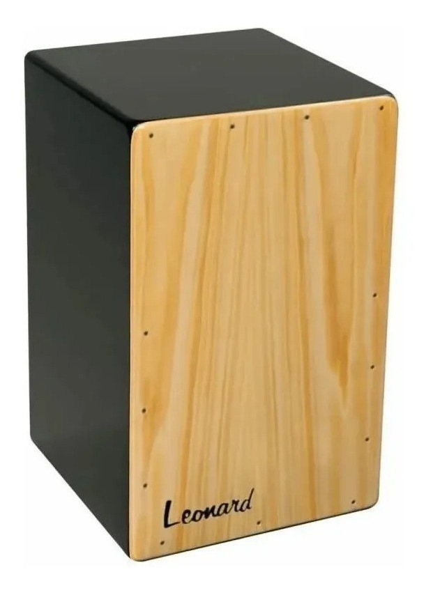 Cajón De Percusión Leonard Cajpee Color Negro