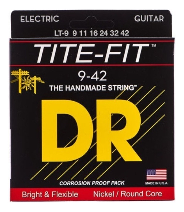 Encordado - Cuerdas Dr Tite Fit Lt-9 Para Guitarra Eléctrica