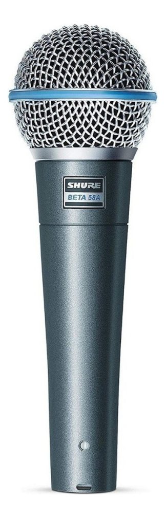 Micrófono Dinámico Shure Beta 58a Vocal Supercardioide Color Negro