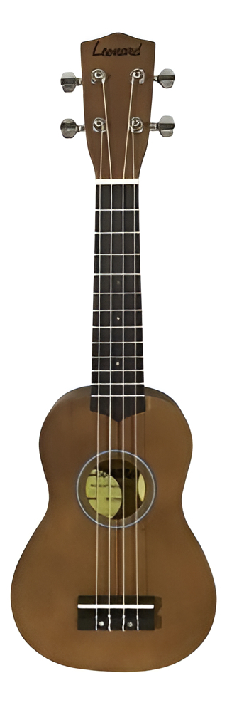 Leonard Uk15 Ukelele Soprano Principiante Con Funda Color Natural