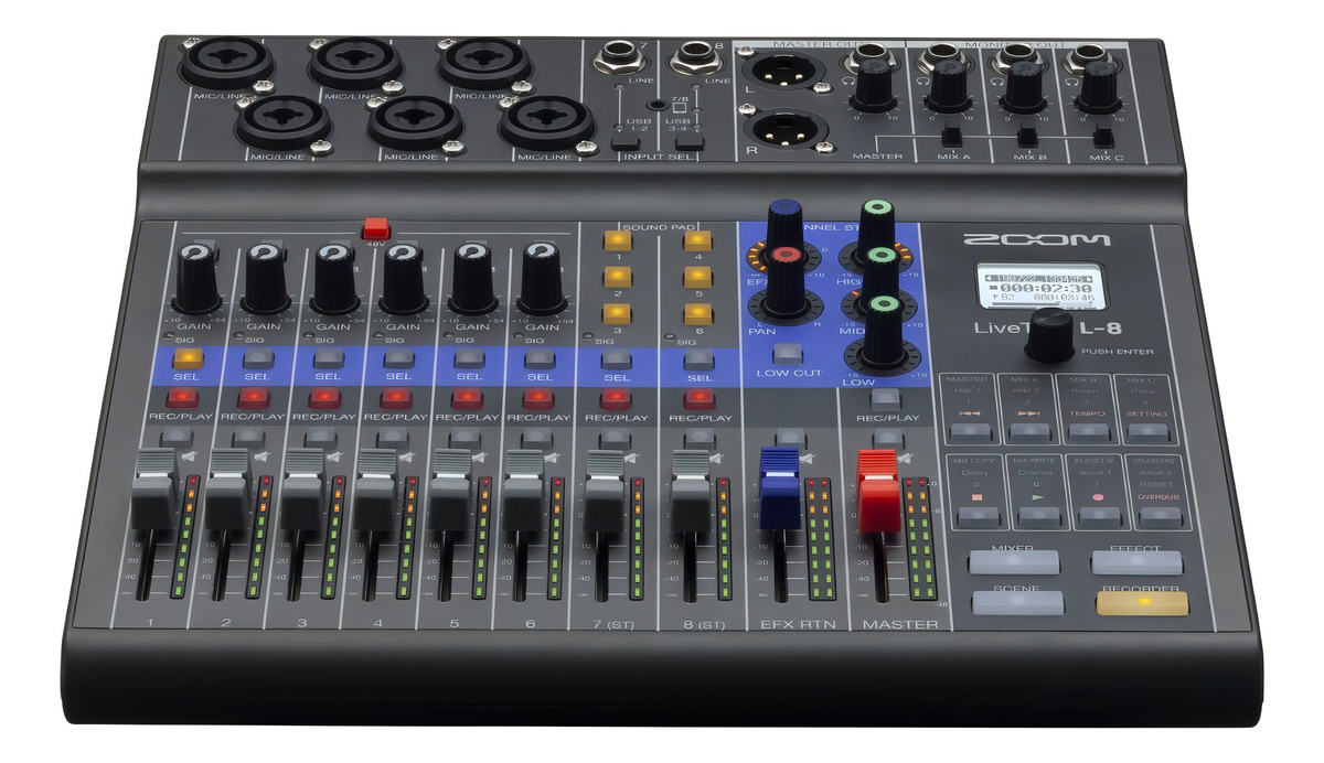 Consola Digital Zoom Pro L-8 Con Grabacion Simultanea 8 Ch