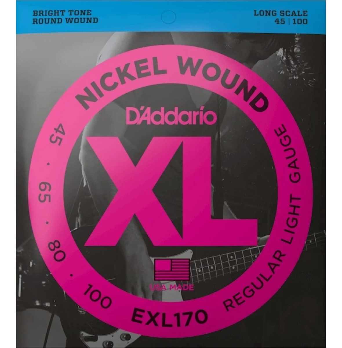 Daddario Exl170 Encordado Bajo 4 Cuerdas 045 100