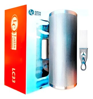 Guiro Metalico Latin Custom Grande Lc33 Plateado