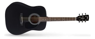 Guitarra Electroacústica Cort Ad810e Bks Dreadnought Tapa Pino Funda Incluida