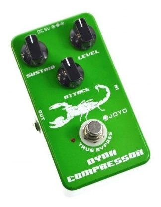 Pedal Compresor Joyo Jf-10 Dynamic Verde Para Guitarra Y Bajo Eléctrico