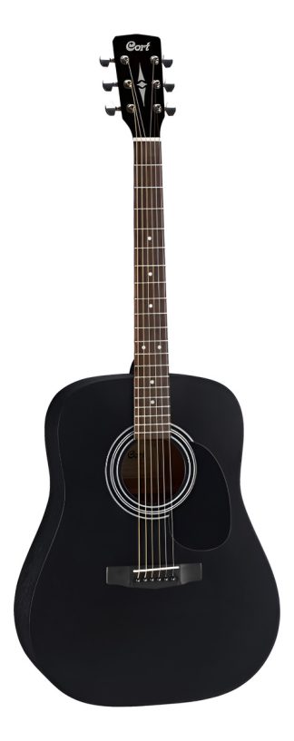 Guitarra Acústica Cort Ad810 Dreadnought Diestros Tapa Abeto Satin Black