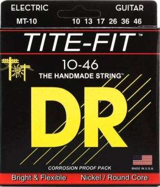 Cuerdas Guitarra Dr Strings 010 Tite Fit Mt10 Núcleo Níquel