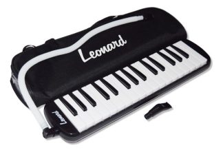 Flauta Melodica Piano 32 Notas Leonard Funda Color Negro