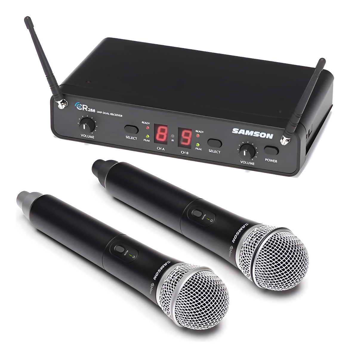 Samson Concert 288 Doble Microfono Inalambrico Mano Negro