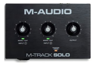 Placa De Audio Usb 2 Entradas 2 Salida M-audio Mtracksoloii Color Negro