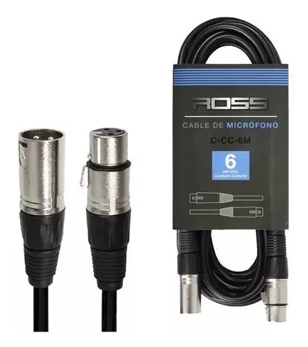 Cable Canon Canon Xlr/xlr Ross 6 Metros