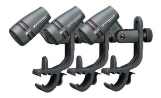 3 Pack Microfono Instrumento Sennheiser E 604 Color Gris Oscuro