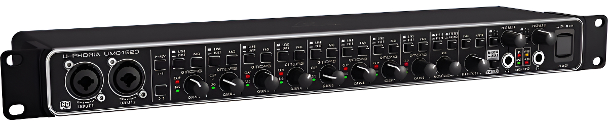 Behringer Umc1820 Placa Sonido 8 Canales Preamp 18 In 20 Out