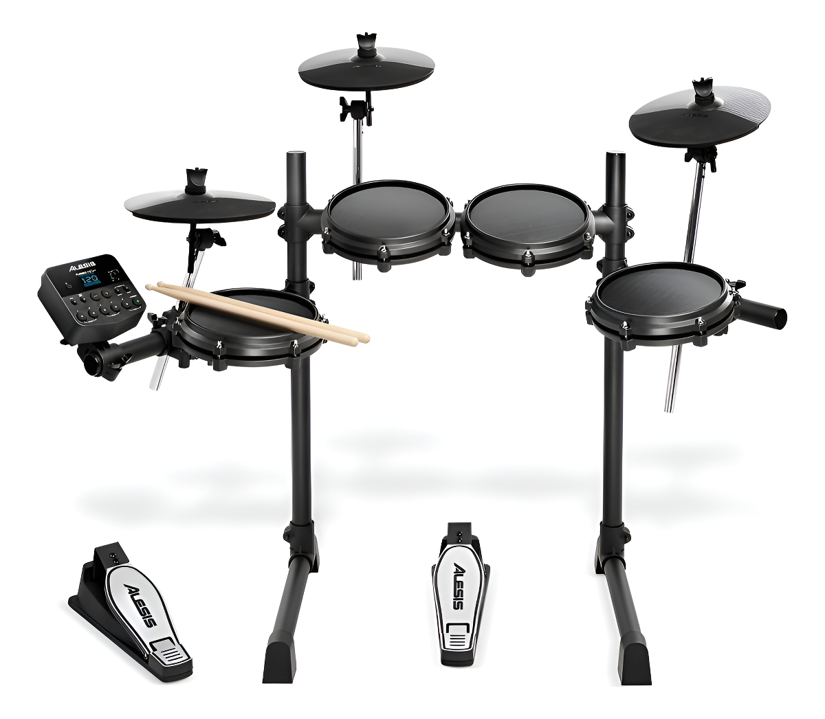 Alesis Turbo Mesh Kit Bateria Electronica 5 Cuerpos Platillo