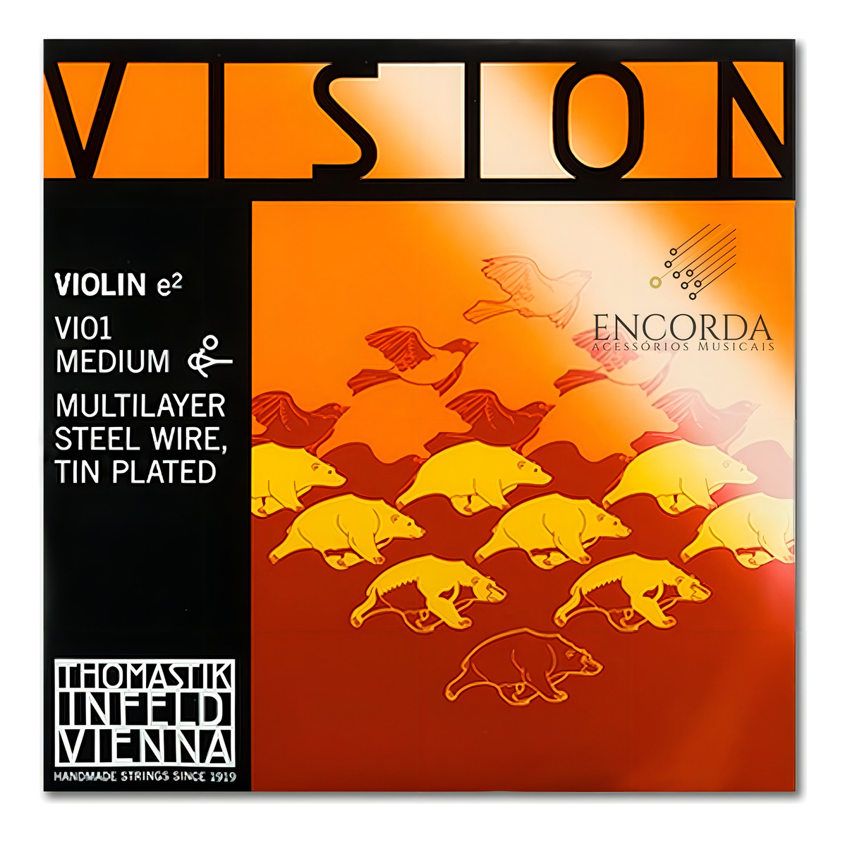 Corda Mi Avulsa Para Violino Thomastik Vision Vi01