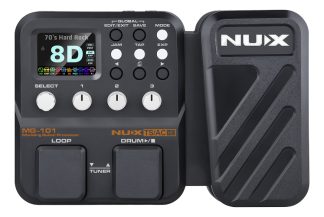 Pedalera Multiefectos Nux Mg-101 Guitarra Eléctrica Negra Color Negro