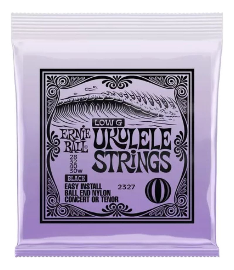 Cuerdas Ernie Ball Ukelele Concierto/tenor Low G Nylon 2327