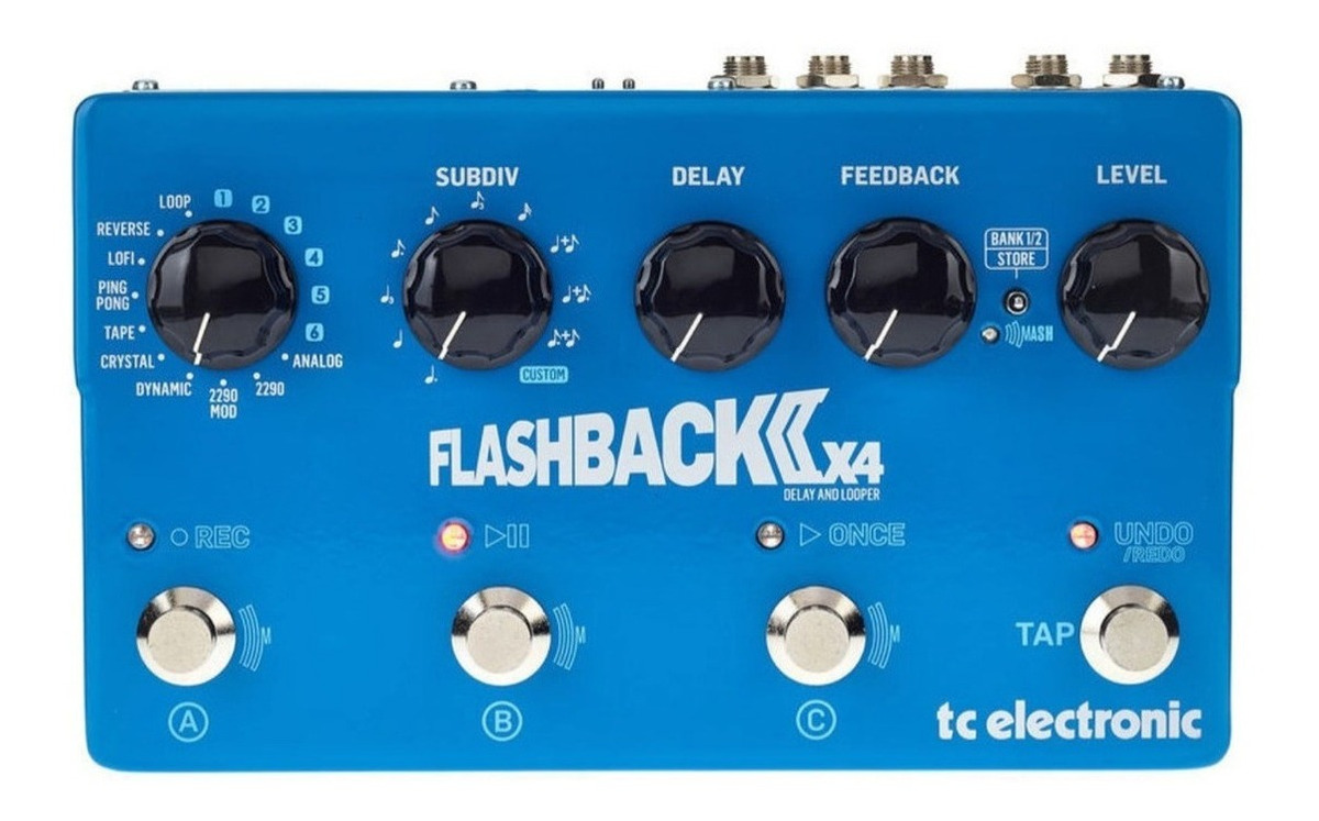 Pedal De Efecto Tc Electronic Flashback 2 X4 Delay Celeste