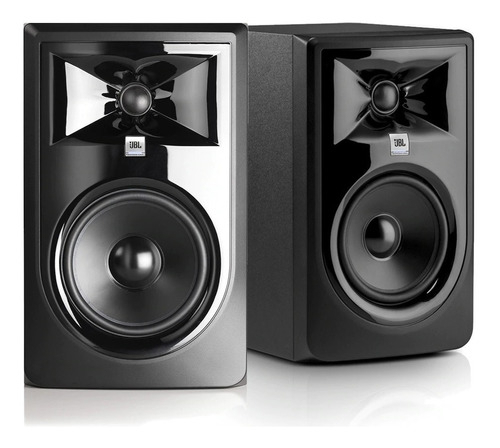Monitores Estudio Jbl Lsr306p Mkii Woofer 6,5 112w X Par Negro