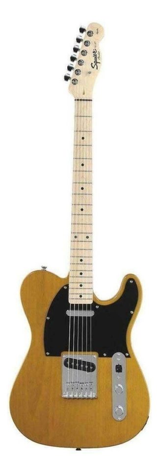 Guitarra Eléctrica Squier By Fender Telecaster De Álamo Butterscotch Blonde Laca Poliuretánica Con Diapasón De Arce Diestro