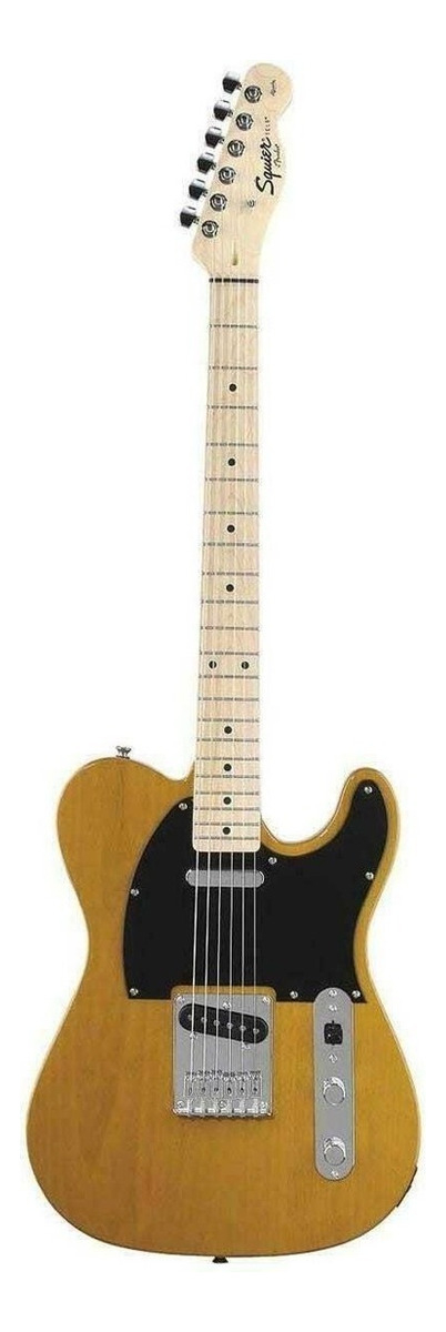 Guitarra Eléctrica Squier By Fender Telecaster De Álamo Butterscotch Blonde Laca Poliuretánica Con Diapasón De Arce Diestro