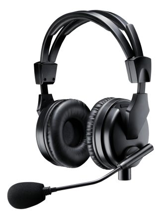 Auriculares Con Micrófono Shure Brh50m Broadcast Profesional Negro