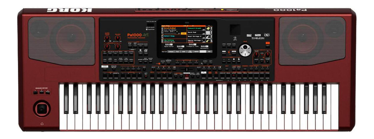 Teclado Korg Pa1000 Profesional 61 Teclas Touch Color Bordó