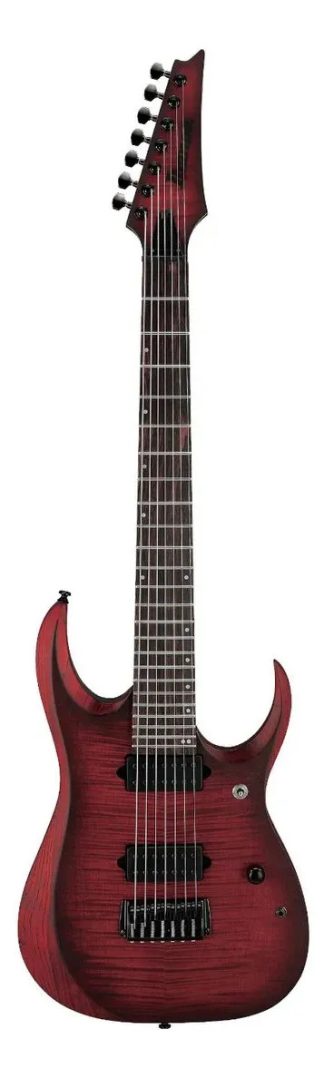 Guitarra Plana Ibanez Rgd721fa 7c Stained Wine Red Burst Diestro Bordó
