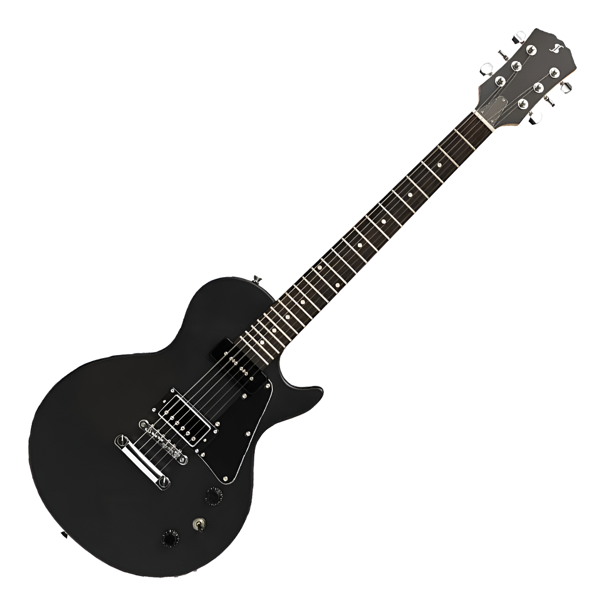 Guitarra Electrica Stagg Selhb90blk Les Paul P90 Diestro Negro