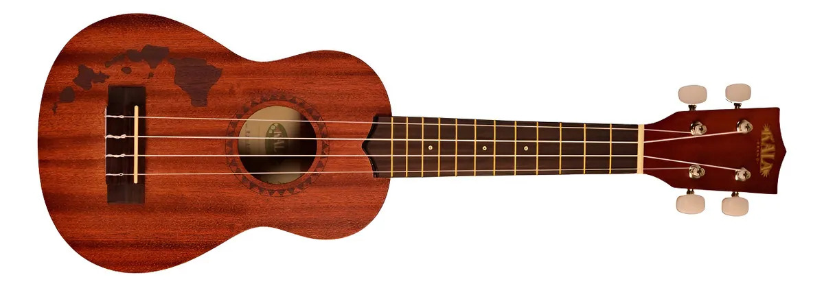 Kala Ka 15s H1 Ukelele Soprano Diseño Isla Hawaii Marrón