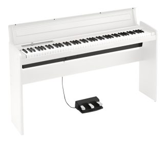 Piano Digital Korg Lp-180 Mueble Pedales Blanco En Caja Color White
