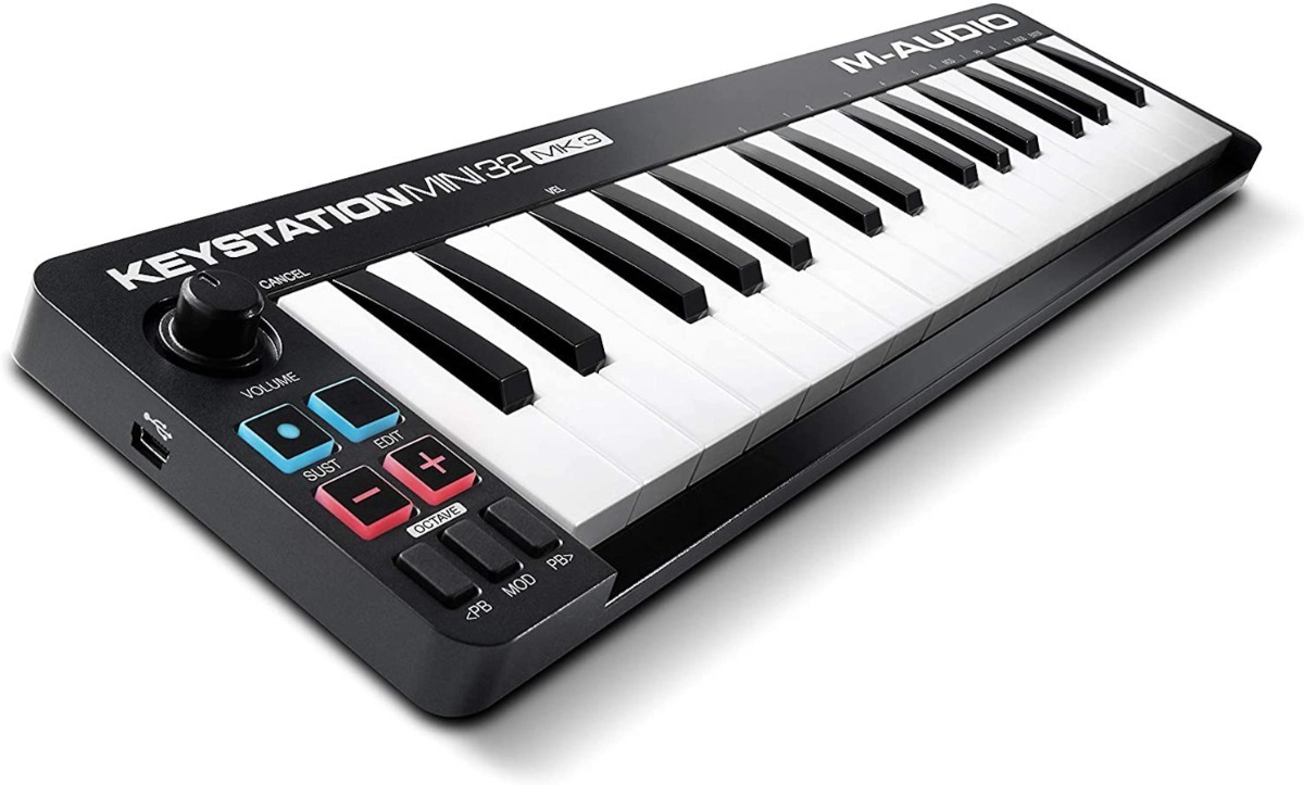 Controlador M-audio Keystation Mini 32 Mk3 Midi Usb Negro