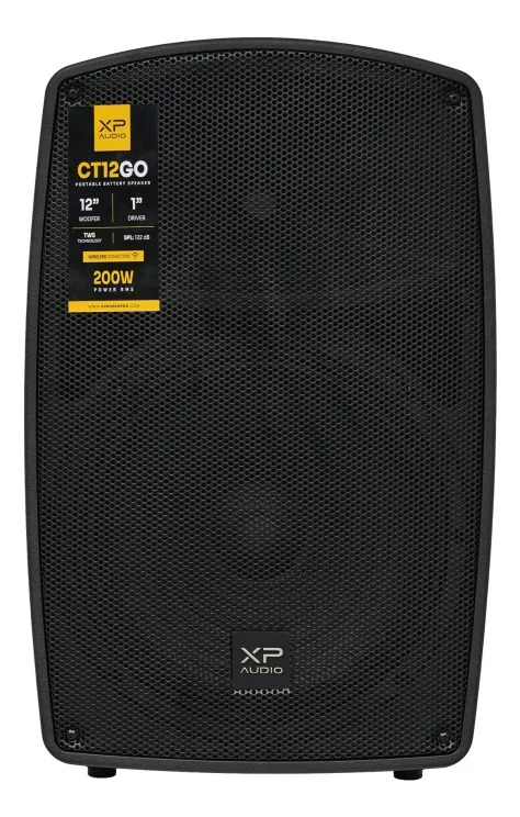 Xp Audio Ct12go Bafle Activo A Bateria 200 Watts Con Mics