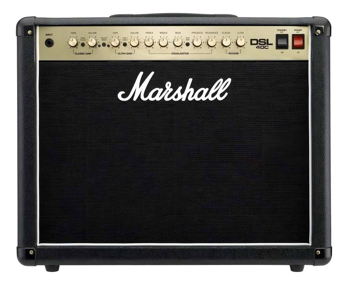 Marshall Dsl40c Combo Guitarra 40w Negro Valvular Negro