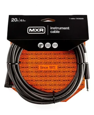 Cable Guitarra Eléctrica Mxr Dcis20r 6 Metros Ficha Angular-recta
