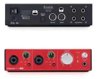 Focusrite Clarett 2 Pre Usb Placa De Sonido Color Rojo