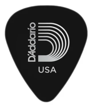 Púa Negra Planet Waves Bk Heavy 1cbk6-25 Para Guitarra Y Bajo