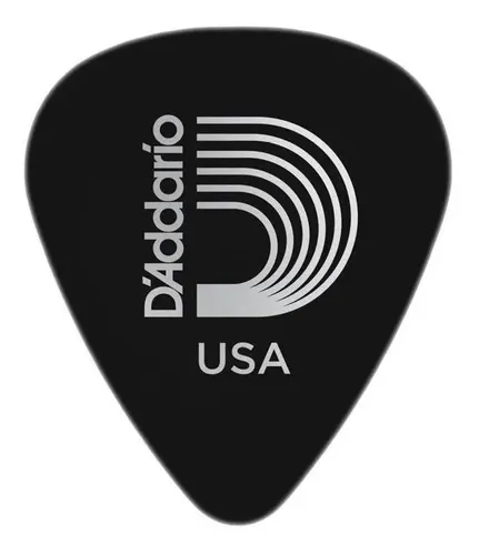 Púa Negra Planet Waves Bk Heavy 1cbk6-25 Para Guitarra Y Bajo