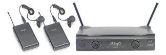 Stagg Suw50ll Microfono Inalambrico Doble Corbatero Uhf