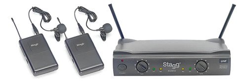 Stagg Suw50ll Microfono Inalambrico Doble Corbatero Uhf