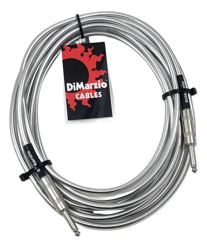 Cable Plug A Plug Dimarzio De 5.5 Metros, Plateado
