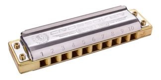 Hohner Marine Band Crossover Armonica Color Plateado Tono E